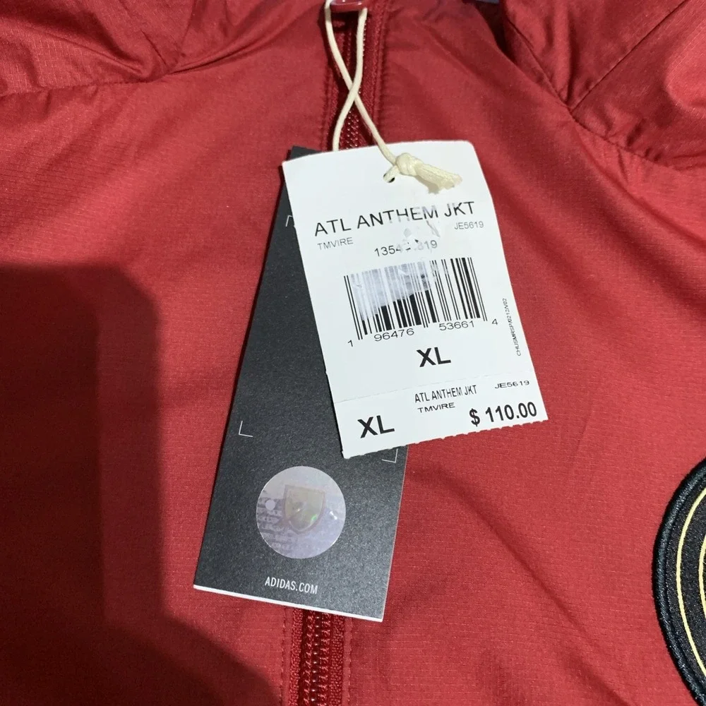 adidas Atlanta United FC Reversible Anthem Jacket Mens‎ JE5619 Sz XL